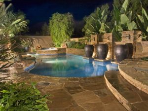 Nice swimming pool landscaping ideas #swimmingpooldesign #pooldeckandpatiodesigns #smallbackyardpools Nice house design with swimming pool #swimmingpooldesign #pooldeckandpatiodesigns #smallbackyardpools