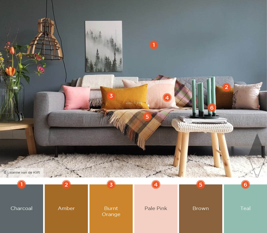 57 Living Room Color Schemes To Make Color Harmony In Yours