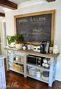 Uplifting built in coffee station ideas #coffeestationideas #homecoffeestation #coffeebar Uplifting wood pallet ideas #coffeestationideas #homecoffeestation #coffeebar