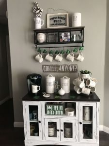 Amazing wood pallet ideas #coffeestationideas #homecoffeestation #coffeebar Amazing built in coffee station ideas #coffeestationideas #homecoffeestation #coffeebar