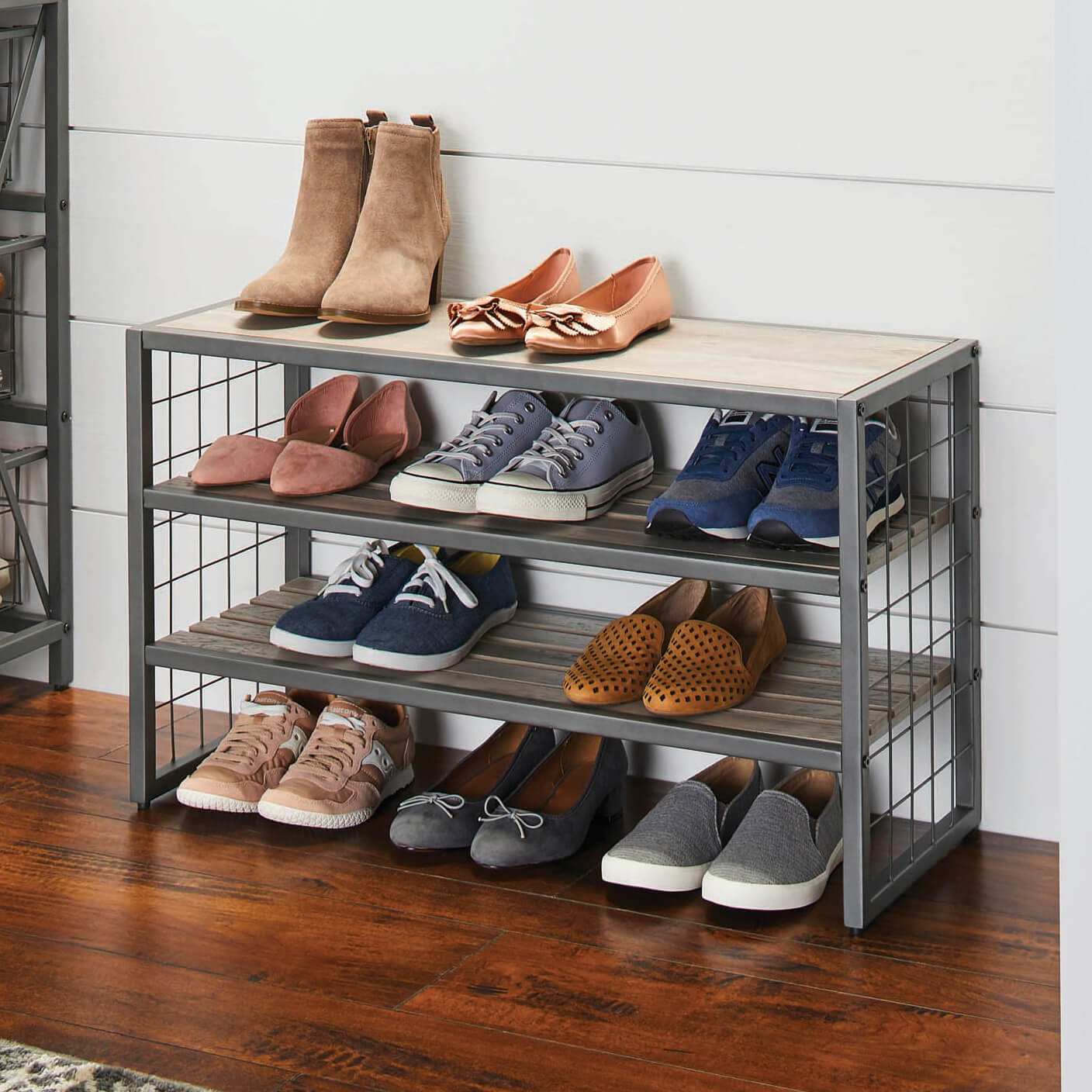 Bathroom Metal Shoe Supporter Shoe Storage Solutions