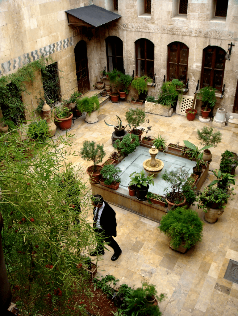 courtyard house type from syria